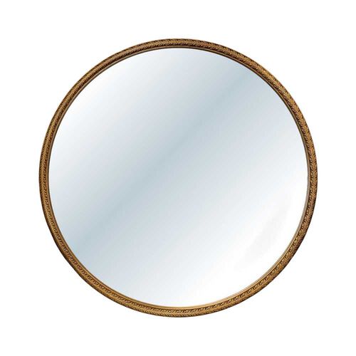 French Country Bellini Carved Round Mirror